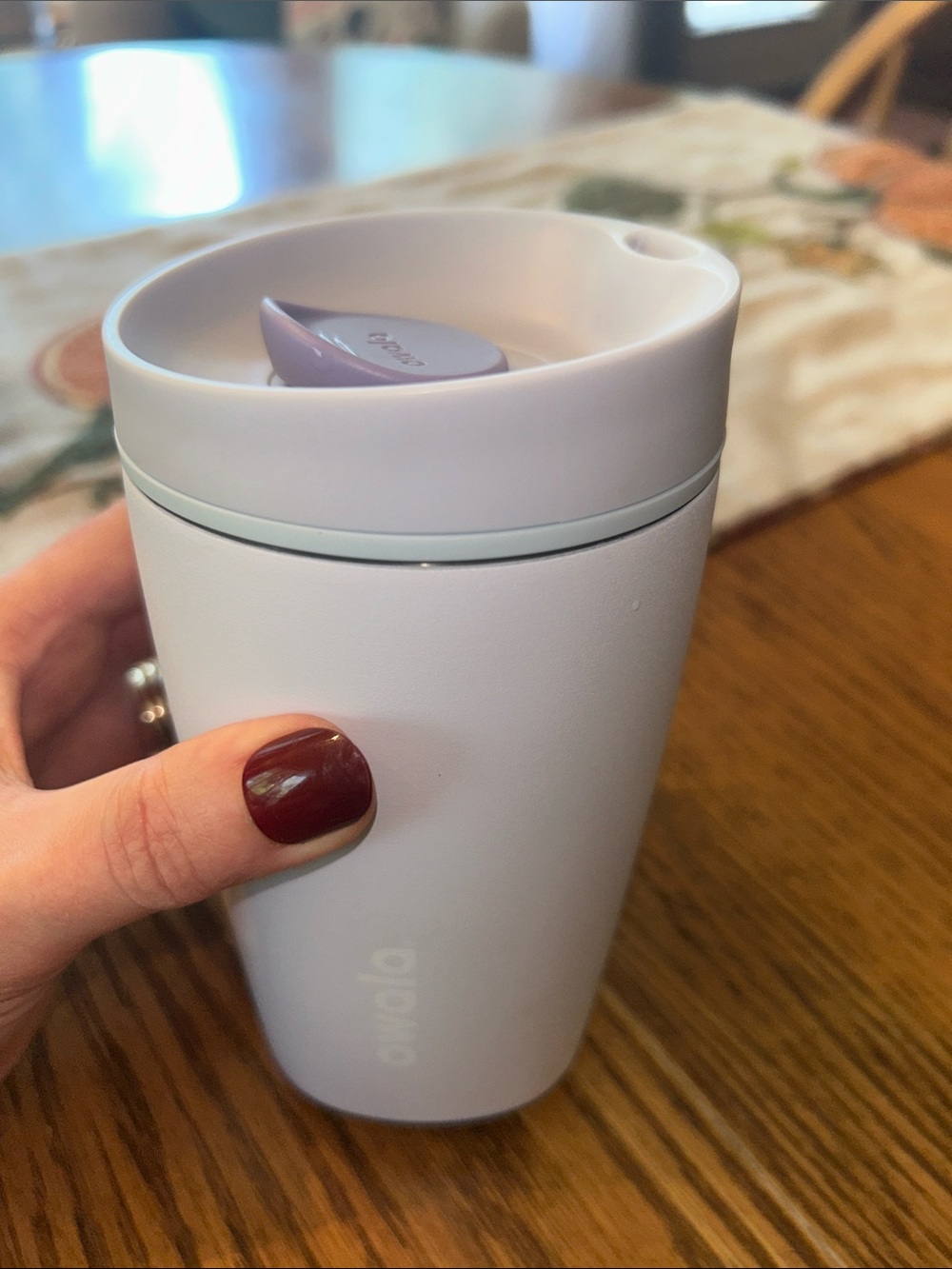Owala 12 oz. Stainless Steel SmoothSip Slider Coffee Tumbler